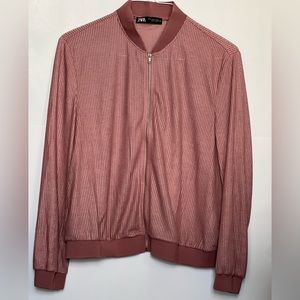 Zara mesh bomber style jacket. Lightweight. Slightly worn. Sporty